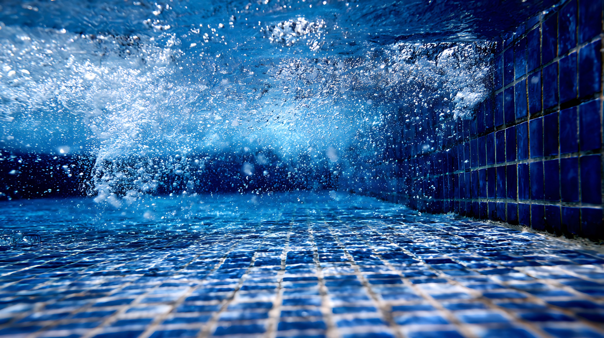 Detalhe de água em tratamento intensivo